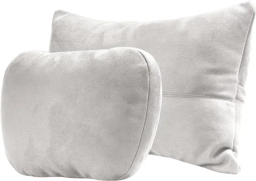 Miniatura 9 de Kwak's Juego de almohada para reposacabezas de automóvil y soporte lumbar para el cuello, ajuste de altura de 2 niveles, funda extraíble lavable