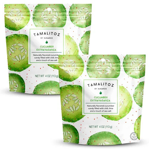 Miniatura 38 de Tamalitoz - Mango para masticar labios, caramelo duro mexicano de mango picante relleno de chile, lima y sal marina, caramelo de fruta hecho a mano