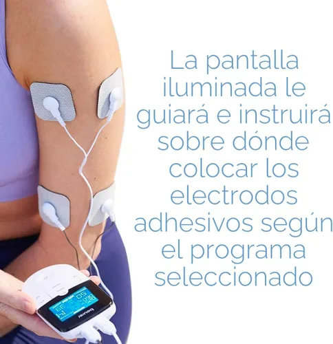 Miniatura 4 de Beurer EM49 Dispositivo digital TENS & EMS para alivio del dolor y estimulación muscular, 15 programas TENS, 35 programas EMS, 2 canales ajustables