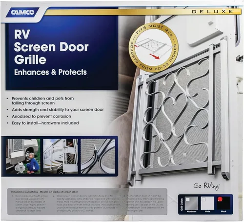 Miniatura 5 de Rejilla de Camco para pantalla de puerta de lujo., Negro