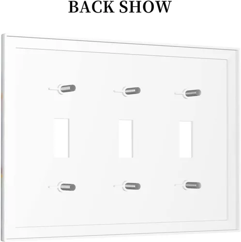 Miniatura 838 de Placa de Interruptor de Luz Azul de 1 Gang, Placa de Pared Decorativa de Palanca Individual, Cubierta de Placa de Pared de Palanca, Placa Frontal