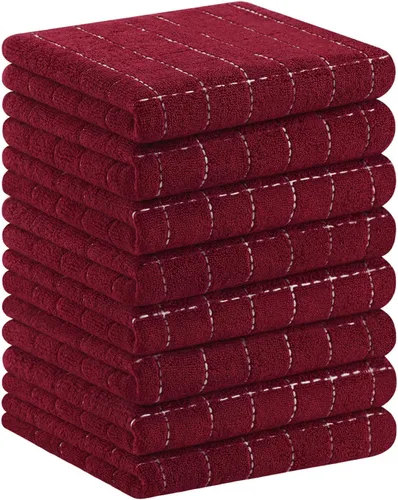 Miniatura 20 de Homaxy Paños de cocina 100% algodón de felpa, toallas de cocina ultra suaves y absorbentes para la cocina, adecuadas para secar y lavar platos