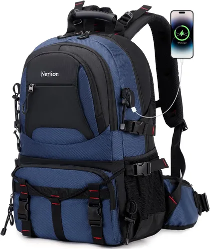 Miniatura 10 de Nerlion Mochila de senderismo de 40L, mochila de viaje para hombres y mujeres, camping, impermeable, mochila de día para senderismo al aire libre