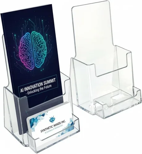Azar Displays, 252922, soporte para folleto de mostrador para volantes triples, tarjeta de visita o accesorio de tarjeta de regalo, soporte de