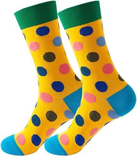 Miniatura 6 de Calcetines de vestir coloridos para hombre, calcetines divertidos y divertidos con estampados de estilo casual loco para hombre