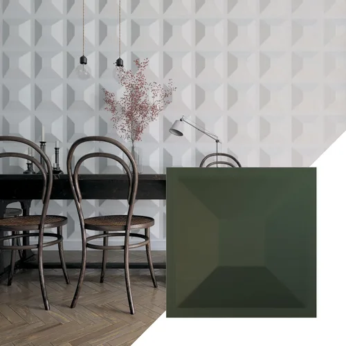 Miniatura 23 de Ekena Millwork 11 7/8 pulgadas de ancho x 11 7/8 pulgadas de alto, Diane EnduraWall Panel decorativo de pared 3D, rosa champán
