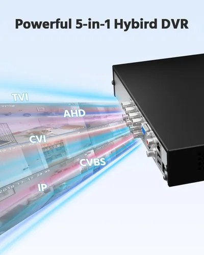 Miniatura 4 de ANNKE DVR de 8 canales para cámara de seguridad, 3K Lite híbrido 5 en 1 CCTV grabadora de video digital, compatible con cámaras analógicas
