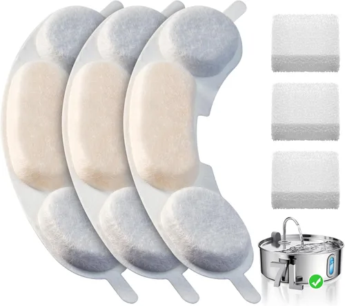 Miniatura 10 de Fuente de Agua de Acero Inoxidable para Perros y Gatos con Cuenco y Filtros de Reemplazo, Ideal para Perros Grandes, Gatos y Hogares con Múltiples