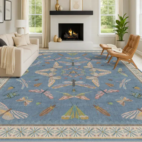 Miniatura 66 de Hazo Haus Alfombra de Baño Bohemia Lavable 2x3, Alfombras Pequeñas para Cocina, Tocador, Puerta Principal Entrada Interior, Antideslizante Pelo Bajo