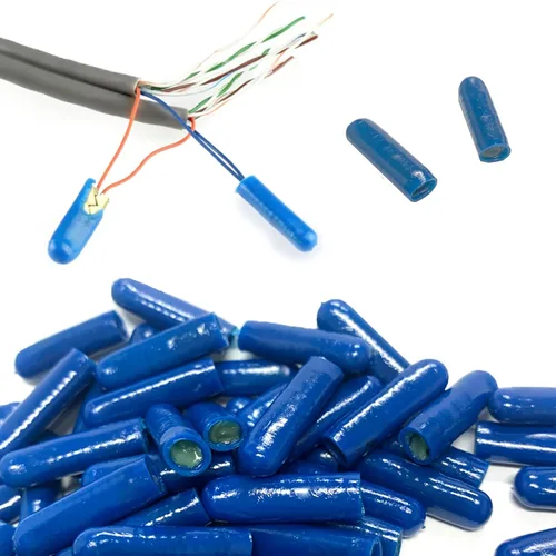 Miniatura 2 de Tipo B Conectores de alambre llenos de gel, Alarma Teléfono Silicona Alambre Crimpado Frijol Empalme para aplicación de bajo voltaje (100 PCS)