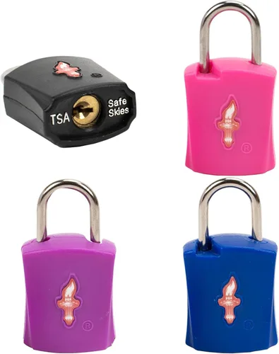 Paquete de 4 cerraduras de equipaje aprobadas por la TSA en paquete familiar, cerradura de maleta aprobada por la TSA cerradura de viaje aprobada