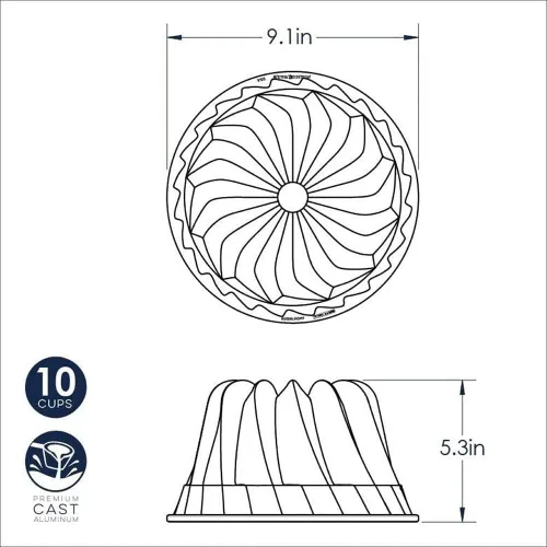 Miniatura 3 de Nordic Ware Kugelhopf Bundt - Molde para tartas