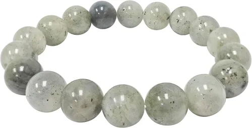 Miniatura 488 de Gem Avenue Handmade Round Bead Stretch Bracelet Unisex Natural Stone Beaded Jewelry for Men & Women, Elastic Wristband for Daily Wear