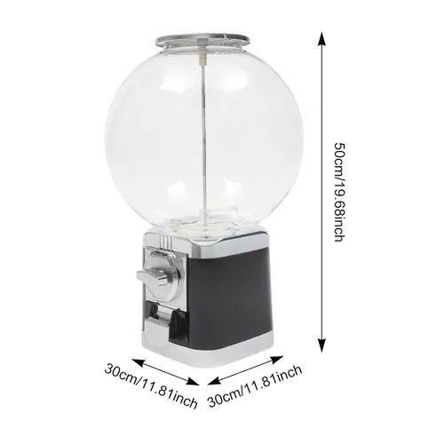 Miniatura 2 de DUIBAII Máquina comercial de dulces, máquina expendedora de dulces, máquina de chicles para niños, máquina rectangular de goma de mascar