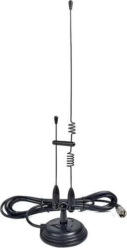 TWAYRDIO Antena de doble banda para radio bidireccional Ham, 144/430MHz VHF UHF Antena de radio móvil para coche Kit completo con montaje magnético