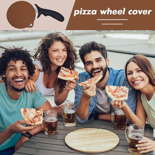 Miniatura 7 de YeeBeny Funda para Rueda de Pizza, Funda para Volante de Pizza Adecuada para la Protección del Cuchillo de Pizza, Pequeña, Flexible y Fácil