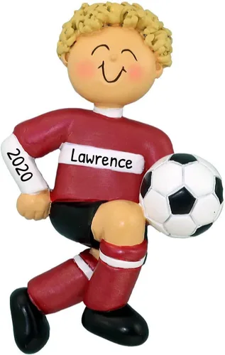 Miniatura 4 de Adornos de fútbol 3D para niño para árbol de Navidad, adorno de fútbol personalizado 2025, adornos de Navidad personalizados para niños, regalos