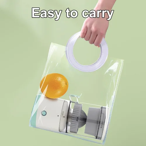 Miniatura 7 de Exprimidor eléctrico recargable, dispositivo de cocina portátil para hacer jugo de naranja, exprimir naranjas, limones, kiwi, pomelos y jugos