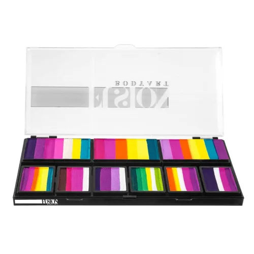 FUSION BODY ART Paleta de pétalos de pintura facial de calidad profesional, colección Leanne Fairy | Seguro y no tóxico - Kit de pintura facial