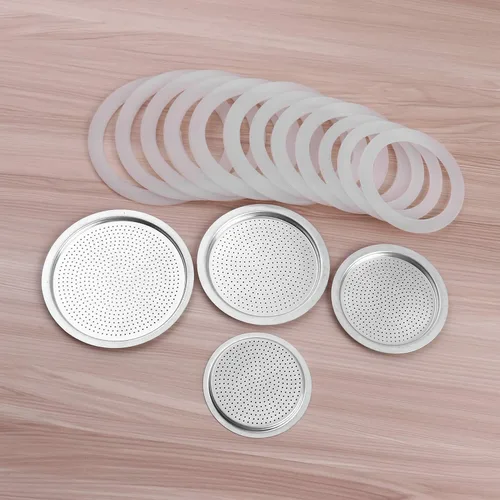 Miniatura 6 de Aislor Junta de repuesto y filtro para cafeteras mini express, 4 juegos de 12 tazas