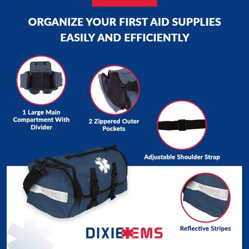 Miniatura 4 de Dixigear Bolsa de primeros auxilios para responder ante emergencias con reflectores - Azul marino