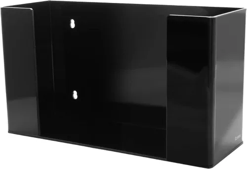 Kantek Dispensador de toallas de papel acrílico montado en la encimera o en la pared, se adapta a toallas de pliegue C y multipliegue, para uso en