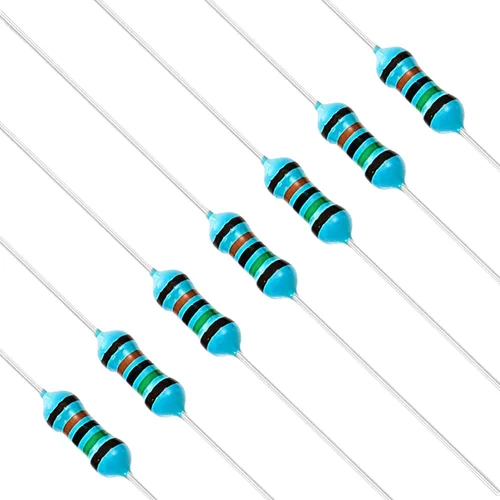 Miniatura 30 de Chanzon 100pcs 1/4W (0.25W) 62 Ohmios Resistencia fija de película metálica Ohmios 0.01 ±1% Tolerancia 62R MF Resistencias de orificio pasante