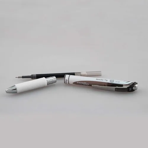 Miniatura 2 de Pentel Energel Pearl Rtx - Bolígrafos retráctiles, punta fina de 0.020 in, punta de aguja, bolígrafos Energel de tinta de gel líquido, paquete de 5
