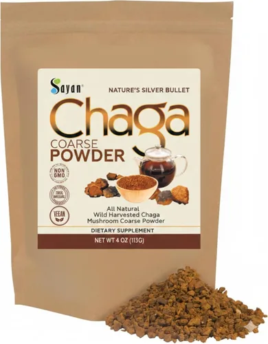 Miniatura 15 de Sayan Hongos Chaga Siberianos Puros en Trozos Crudos con Costra Negra 8 Oz / 223 g – Té Antioxidante Premium Recolectado en la Naturaleza para Apoyo