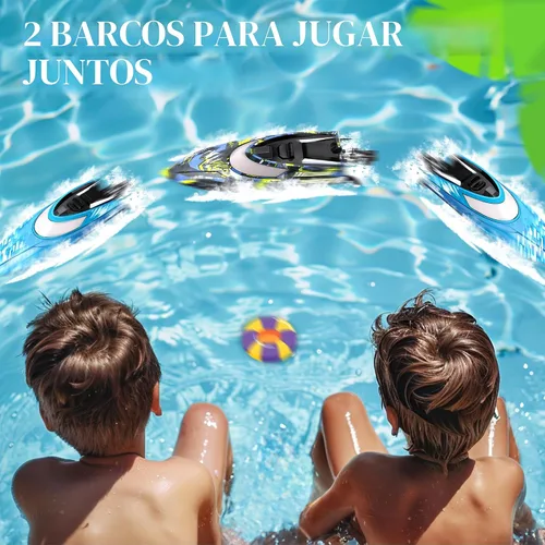 Miniatura 5 de BEZGAR TX2P1 - 2 paquetes de 12 pulgadas de velocidad rápida de 30 KPH con una maleta portátil para lagos y piscinas y agua salada, juguetes