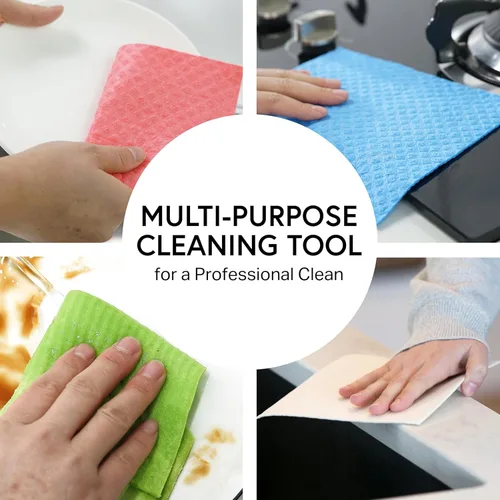 Miniatura 7 de Swedish Wholesale Paños suecos para cocina - 10 unidades de toallas de papel reutilizables lavables - Paños de cocina de esponja de celulosa