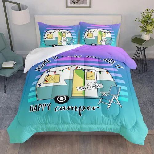 Miniatura 27 de HOSIMA Juego de edredón de tortuga marina, juego de edredón con temática de playa costera tamaño Queen para niños, adolescentes y niñas, decoración