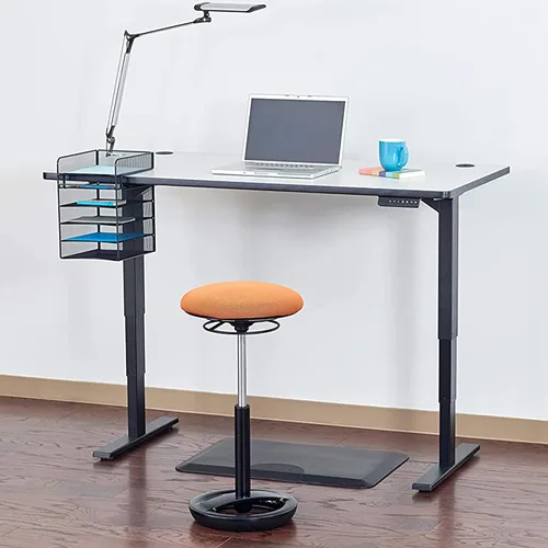 Miniatura 2 de Safco Twixt - Silla de asiento con movimiento activo, soporte ergonómico, altura ajustable, malla negra
