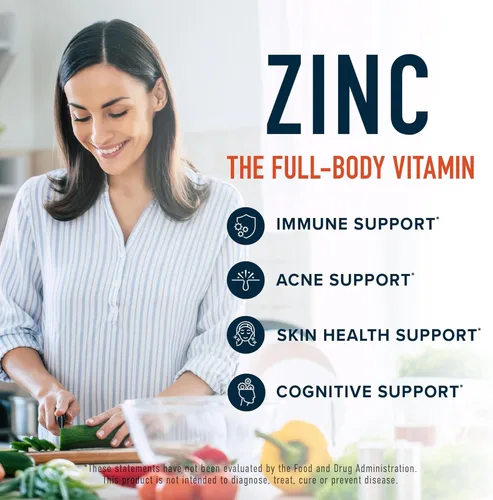 Miniatura 2 de Suplemento de zinc con microperlas con cobre para apoyo inmunológico Bisglicinato de zinc altamente absorbible y orrotato con 2 mg de cobre