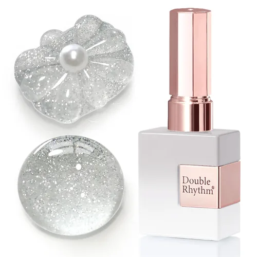 Miniatura 41 de Double Rhythm Esmalte de gel con purpurina de nieve de 0.5 fl oz, color holográfico reflectante para arte de uñas, salón de manicura y bricolaje