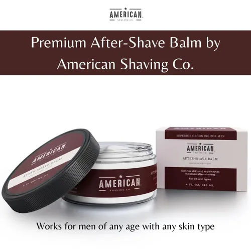 Miniatura 5 de American Shaving Co. Bálsamo para después del afeitado para suavizar (aroma a sándalo), calma e hidrata la cara después del afeitado, trata