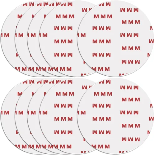 Paquete de 10 almohadillas adhesivas circulares de doble cara de 2.953 in (2.95 pulgadas), repuesto adhesivo fuerte para automóvil para soporte de