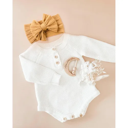 Miniatura 5 de Niceye Diademas hechas a mano para bebés, bandas de cabello suaves y elásticas de nylon con lazos para recién nacidos, bebés y niñas pequeñas