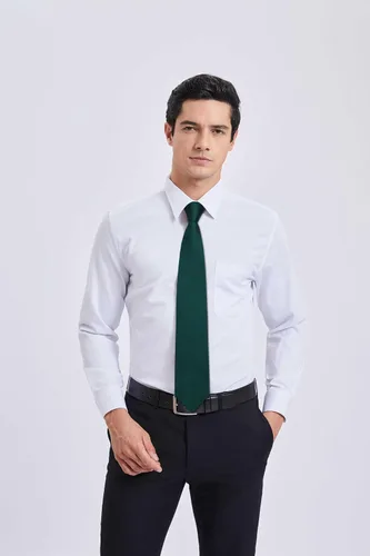 Miniatura 332 de HISDERN Conjunto de corbata a cuadros a cuadros pañuelo tejido clásico formal para hombre corbata y bolsillo cuadrado