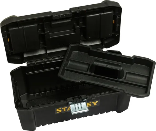 Miniatura 7 de STANLEY Caja de herramientas esenciales (16 pulgadas), solución de almacenamiento duradera con bandeja extraíble y organizadores