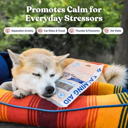 Miniatura 4 de healthybud Ayuda calmante, golosinas naturales para perros y adornos para aliviar el estrés, ansiedad por separación de perros, reducción