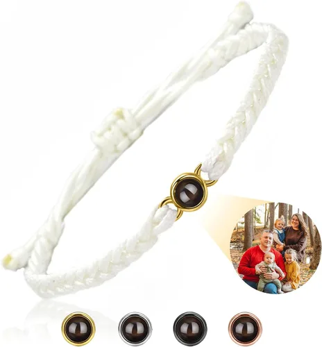 Pulseras personalizadas con imagen en el interior Pulseras de proyección personalizadas con fotos, foto personalizada, aniversario conmemorativo,