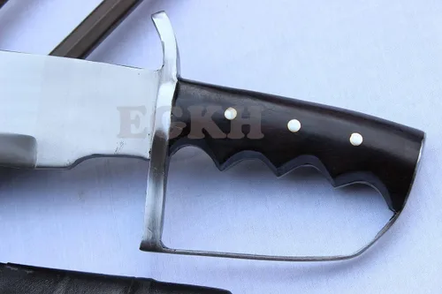 Miniatura 3 de Bowi grande de lucha D-Guard de 13 pulgadas, cuchillo Khukuri para exteriores, machete de hoja Kukri - Hecho a mano por EGKH Khukuri House Nepal