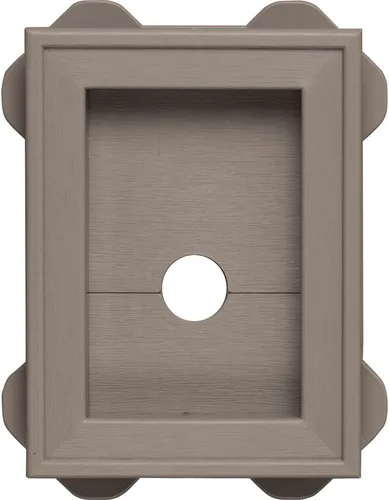 Miniatura 8 de Builders Edge 130130003001 1.3003E+11 bloque de utilidad envolvente, 3 x 4-3/4 pulgadas interior, 5 x 6-3/4 pulgadas dimensión exterior, blanco 001