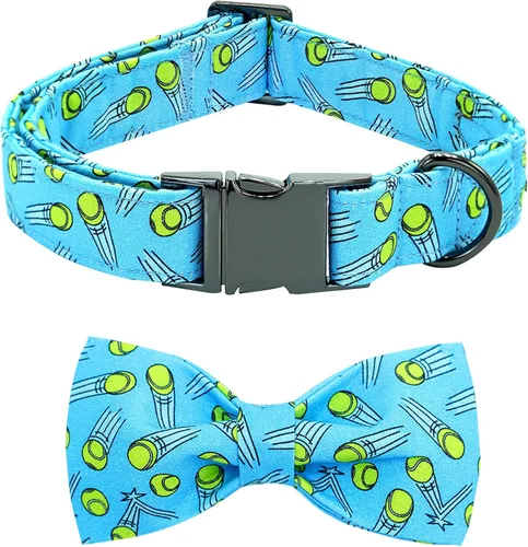 Miniatura 9 de Collar para perro, con estampado de tiburón, collar para cachorro, collar para mascotas, collar de lazo para perros, suave, duradero, ajustable, A