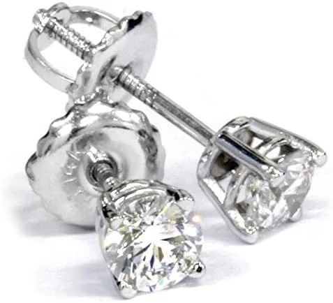 Miniatura 2 de Tornillos de diamante de 34 quilates, oro blanco de 14 quilates, Oro blanco de 14 quilates, diamante