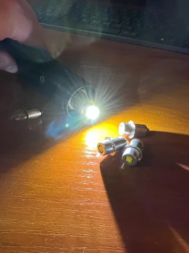 Miniatura 8 de Bombilla LED de repuesto para linterna 4CD, 4 celdas, 6-24 voltios, 18 voltios, 19.2 voltios, kit de conversión, linternas, bombilla, P13.5S PR2 3W