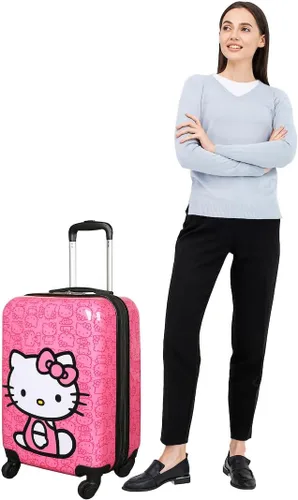 Miniatura 7 de Bioworld Hello Kitty Sentado Personaje Rosa 20" Adulto ABS Equipaje