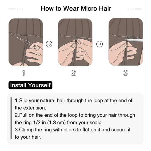 Miniatura 6 de SUYYA Micro Links - Extensiones de cabello humano de color rubio platino, micro bucle, extensiones de cabello humano lacio, 50 hebras, 1.41