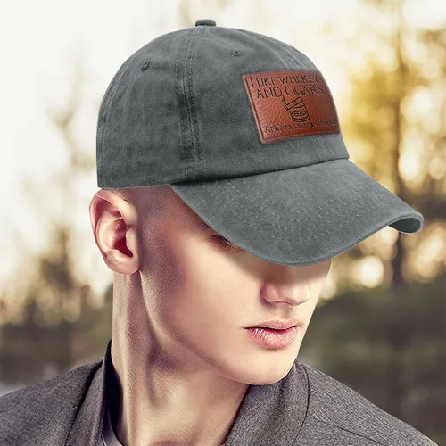 Miniatura 62 de Philysonic Funny Hat I Like Whisky and Cigars and Maybe 3 People Sombreros para Hombres Gorras de Béisbol Gorras Ajustables